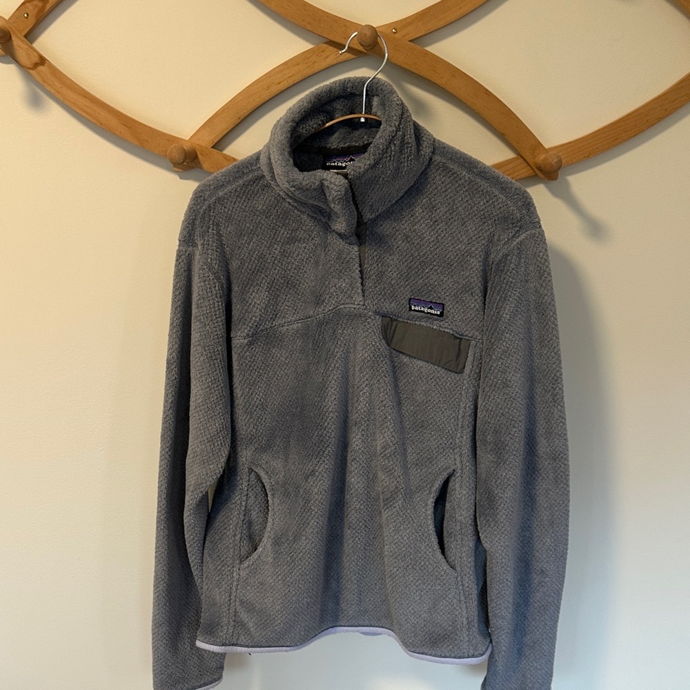 Patagonia Gray Teddy Jacket